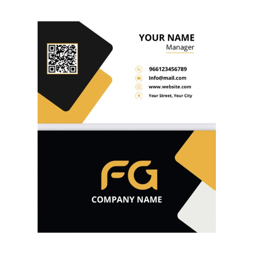 بطاقة بزنس كارد نموذج رقم (5)